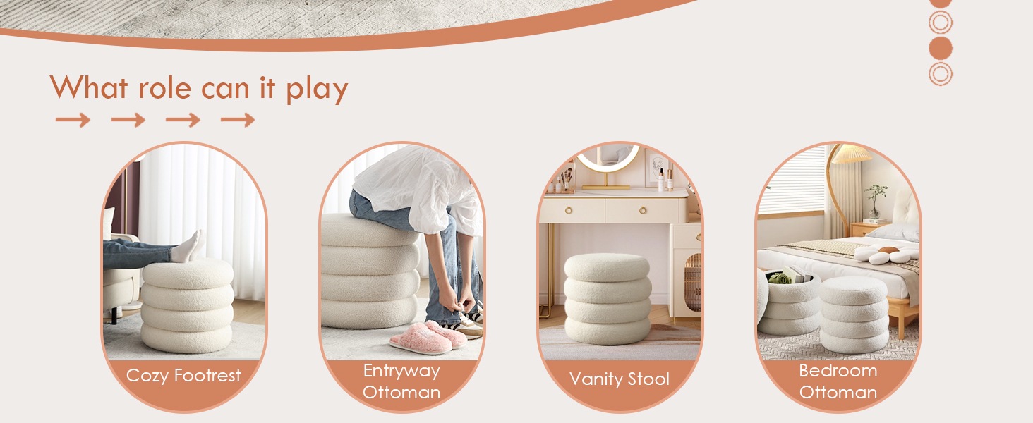 white ottoman foot stool