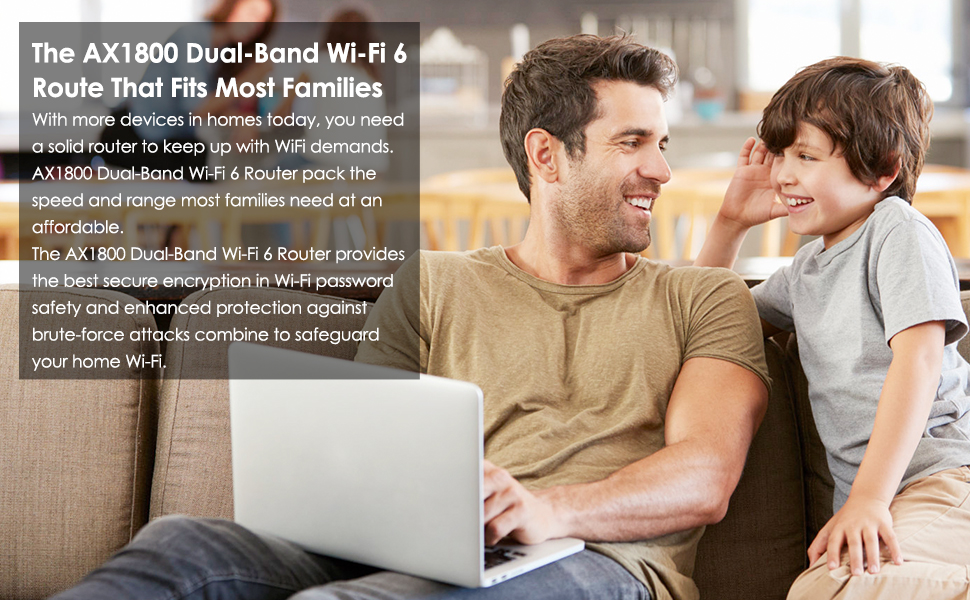 The AX1800 Dual-Band Wi-Fi 6 Route That Fits Most Families