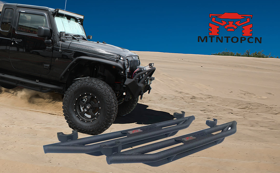 MTNTOPCN Running Boards Nerf Bars 3 Tube Side Step Bar