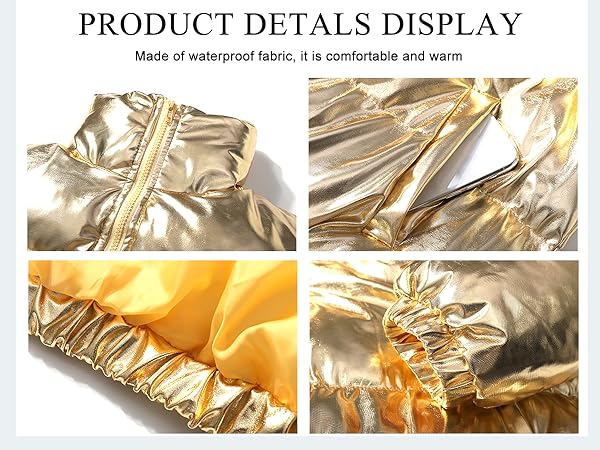 ジャケット・アウター ORO Glossy down crop puffer padding ジャケット・アウター ORO Glossy down crop puffer padding