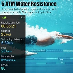 water resistant smart watch
