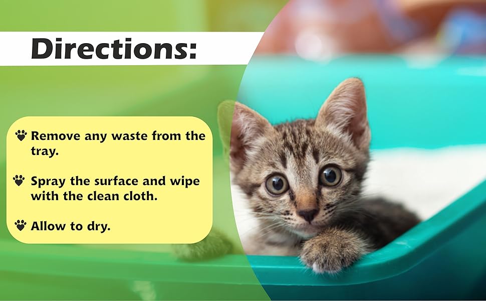 Buy VetSafe Cat Litter Tray Disinfectant Ready to use Online at Low