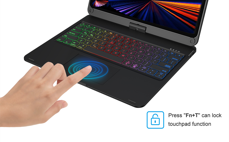 iPad Pro 12.9 Case with Keyboard 2022, Keyboard Case for iPad Pro 12.9inch 6th, 5th