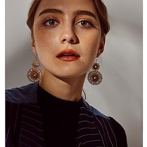 Circle Beads Earrings