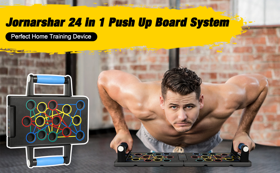 24 in 1 Push Up Board, Foldable MultiFunction Push Up Bars, Portable