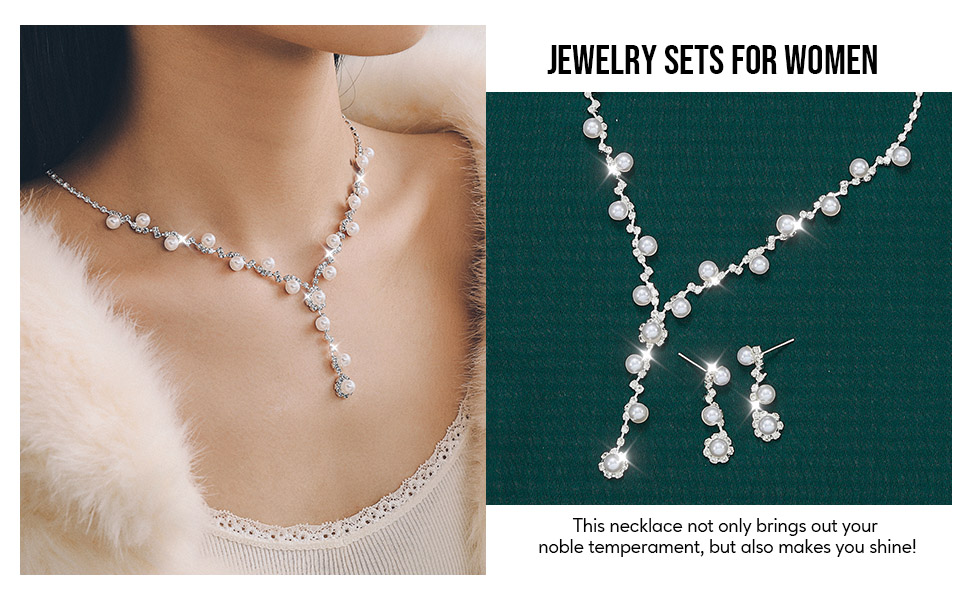 bridal necklace set for wedding silver bridal sets for women necklace wedding jewelry sets women