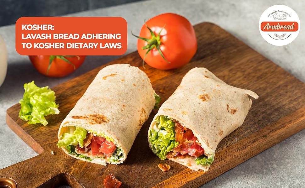 Armbread Organic Traditional Thin Lavash Bread, Cut Da Carb