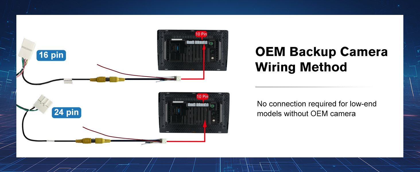 OEM Backup Camera  installation drawings