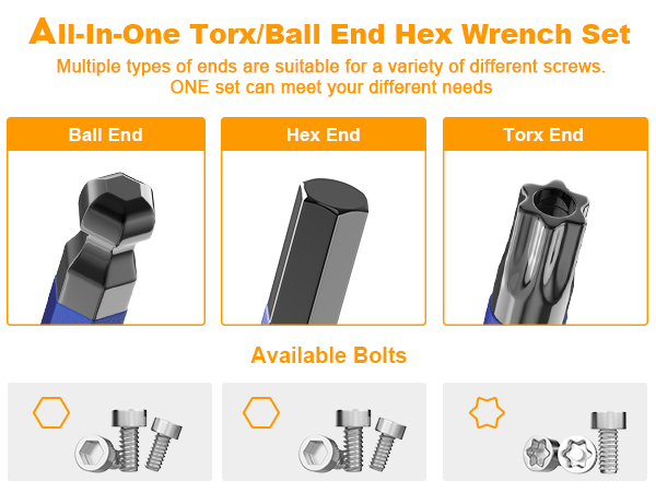 アラン・ムーア　セット　トップ10 MAXPOWER Allen Wrenches Sets, 27-Piece Allen Key Wrench Set