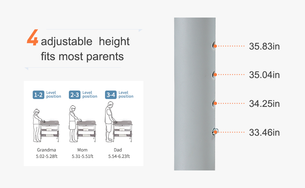 Baby Portable Changing Table,Foldable Diaper Changing