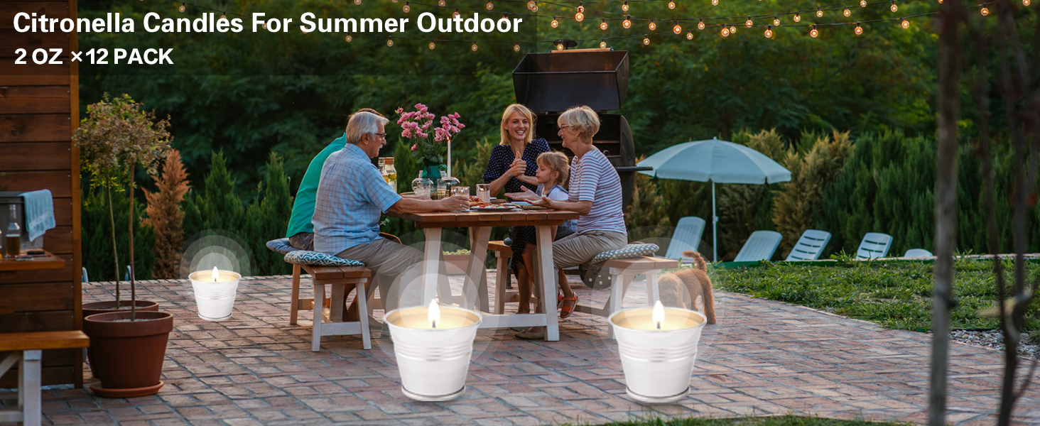 citronella outdoor candles