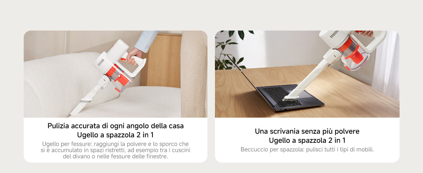 Immagini dimostrative che mostrano l'applicazione di strisce adesive su quella che sembra essere una superficie murale. Il prodotto sembra essere costituito da strisce adesive di montaggio bianche.