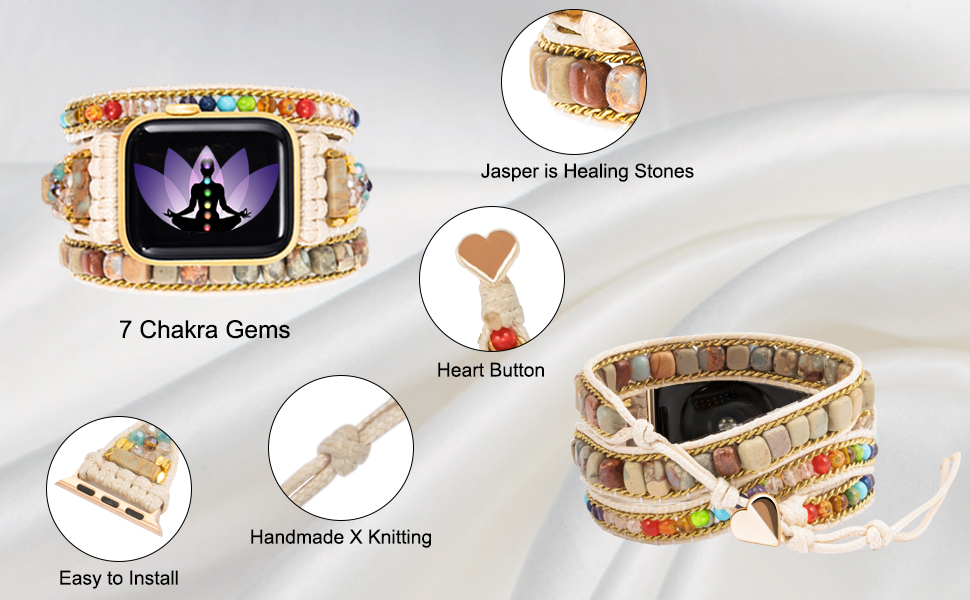 Amazon.com: OUXi Handmade Beaded Boho Watch Band Compatible