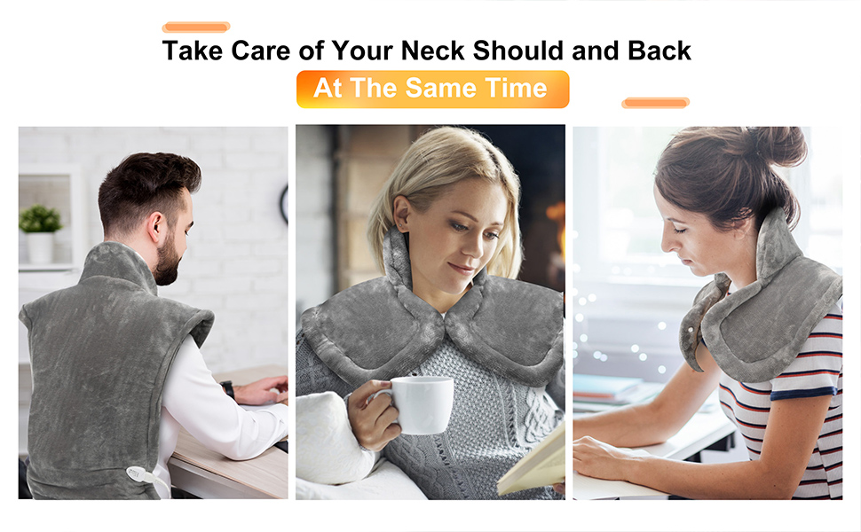 Keylitos Wearable Heating Pad Vest, 37x24'' XL Extra Large Heat Pad