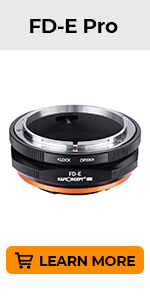 Amazon.com : K&F Concept Lens Mount Adapter FD to NEX