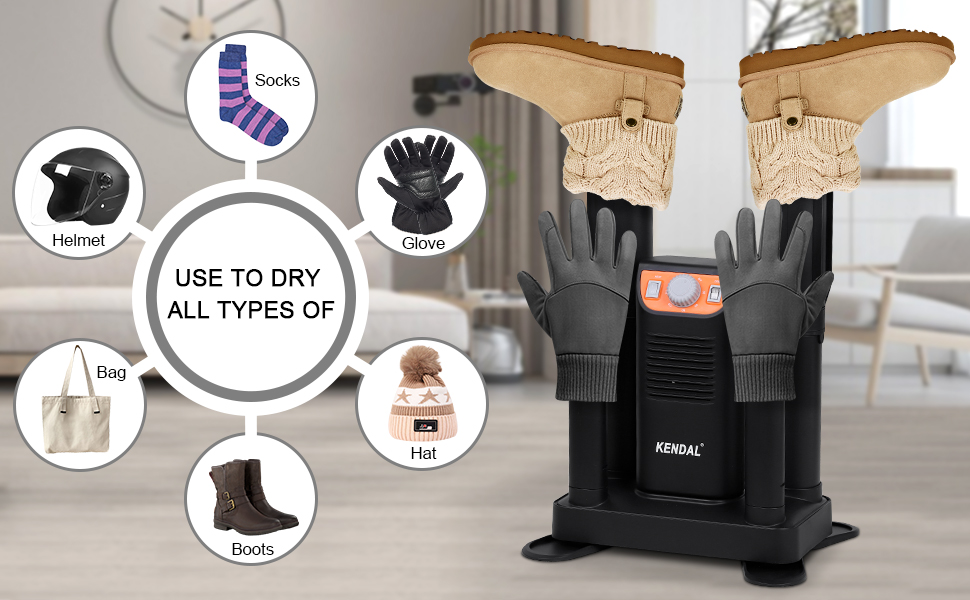 Kendal Boot Dryer for Work Boots, Shoe Dryer and Ozone Deodorizer