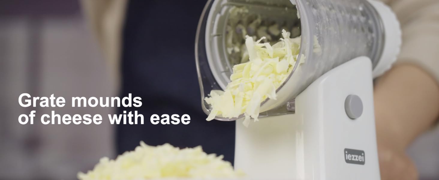 Rotary Cheese Grater Hand Crank - Vegetable Slicer Stainless Steel Nut Grinder, Carrot Shredder