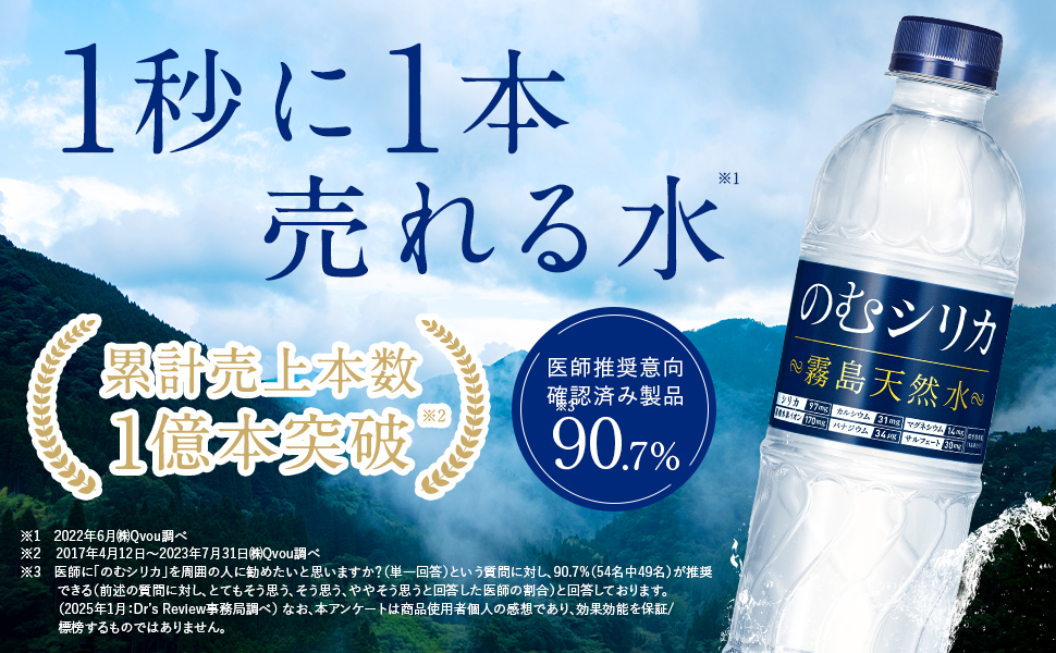霧島天然水飲むシリカ500ml 24本✖️2箱 霧島天然水のむシリカ 500mlx24本 2箱ミ ネラルウォーター 飲む
