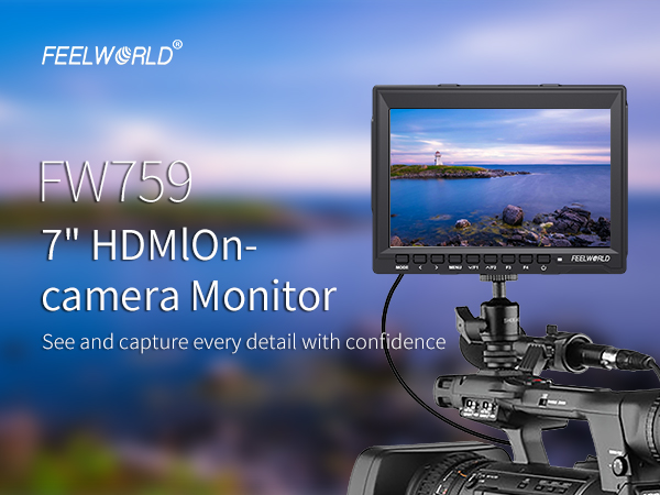 その他 FEELWORLD FW759 Amazon.com : FEELWORLD FW759 Camera Monitor 7” HD 1280x800