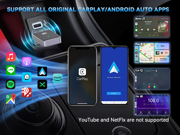 Amazon.com: Wireless CarPlay Adapter for iPhone, for Apple