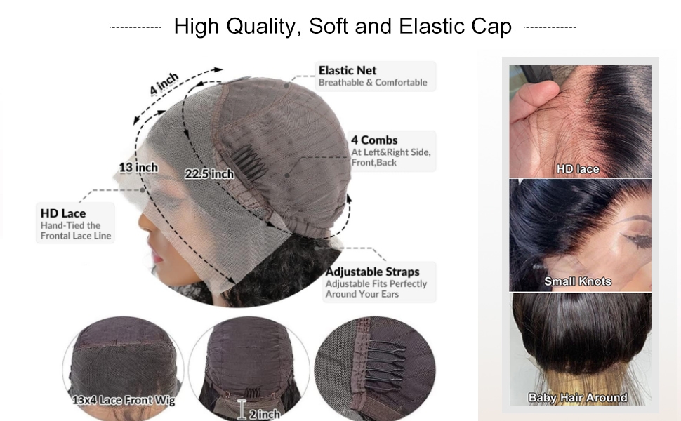 30 Inch Lace Front Wig Human Hair Deep Wave Lace Front