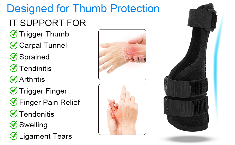 BLATOWN Thumb Spica Splint, Adjustable Thumb and Wrist Brace for