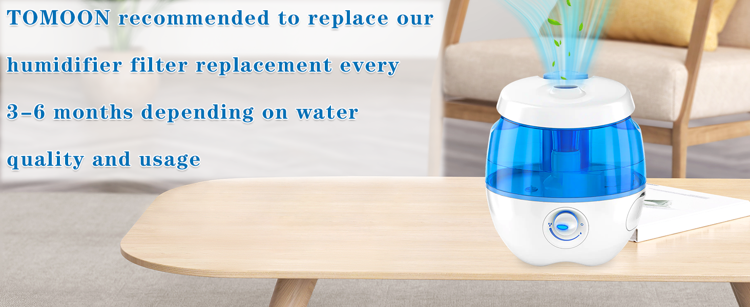 TOMOON WF813 Humidifier Filter Replacement for Equate EQ2119UL EQWF813 PCWF813