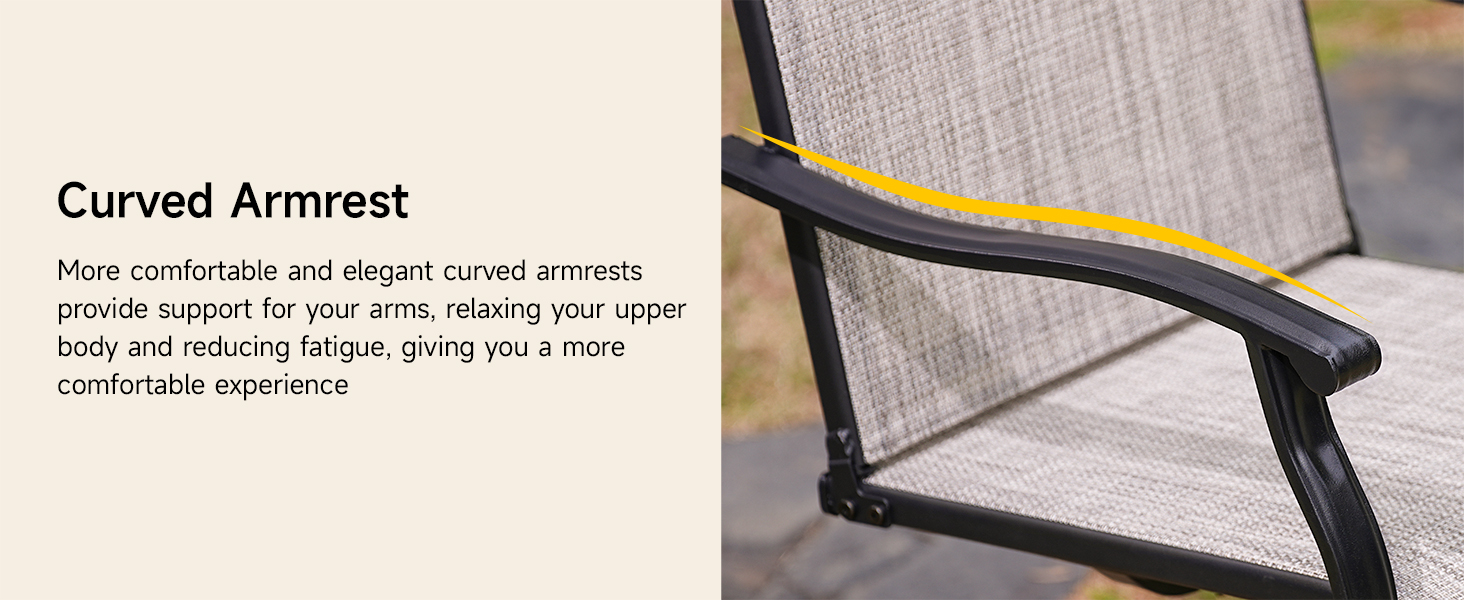 Textilene Swivel Chairs