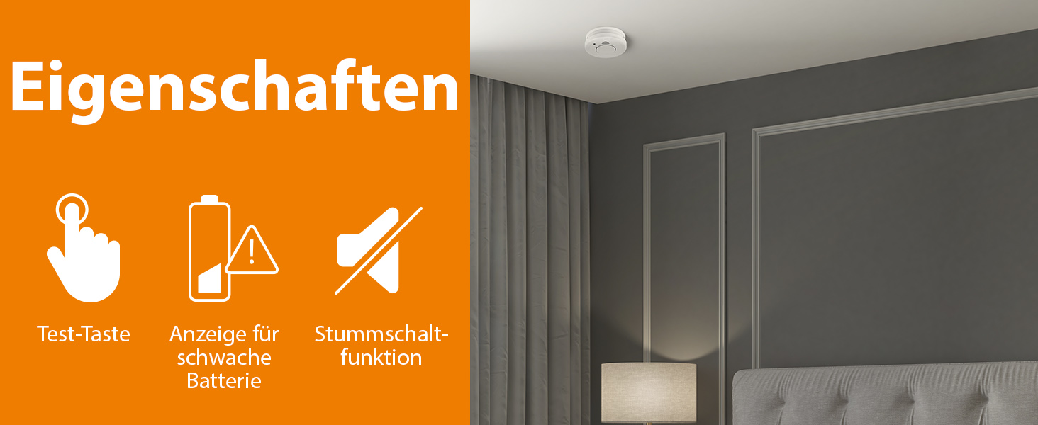 Smartwares Rauchmelder 10.044.62 - Eigenschacht