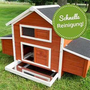 zooprinz Hühnervoliere Stall führ Hühner Hühnerstall Hahn Wachteln Stall