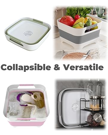 Portable wash basin dish tub