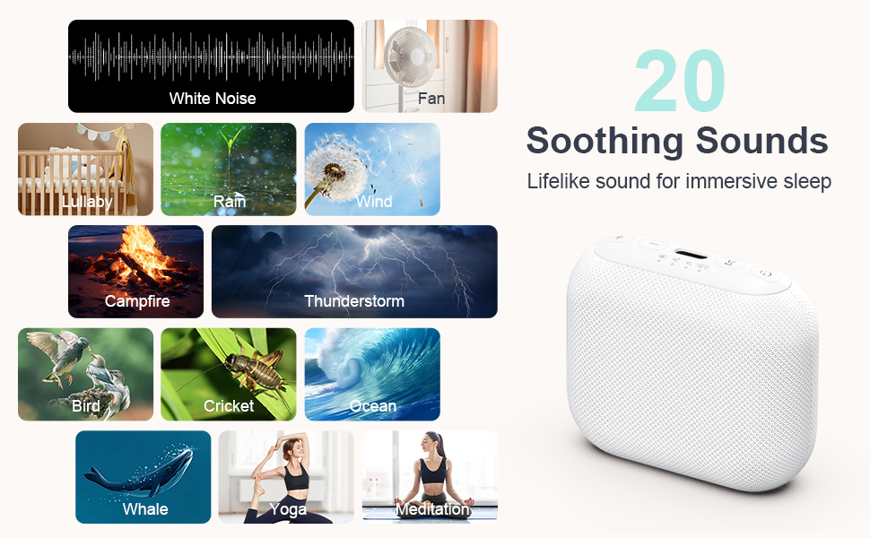 20 soothing sounds for sleep