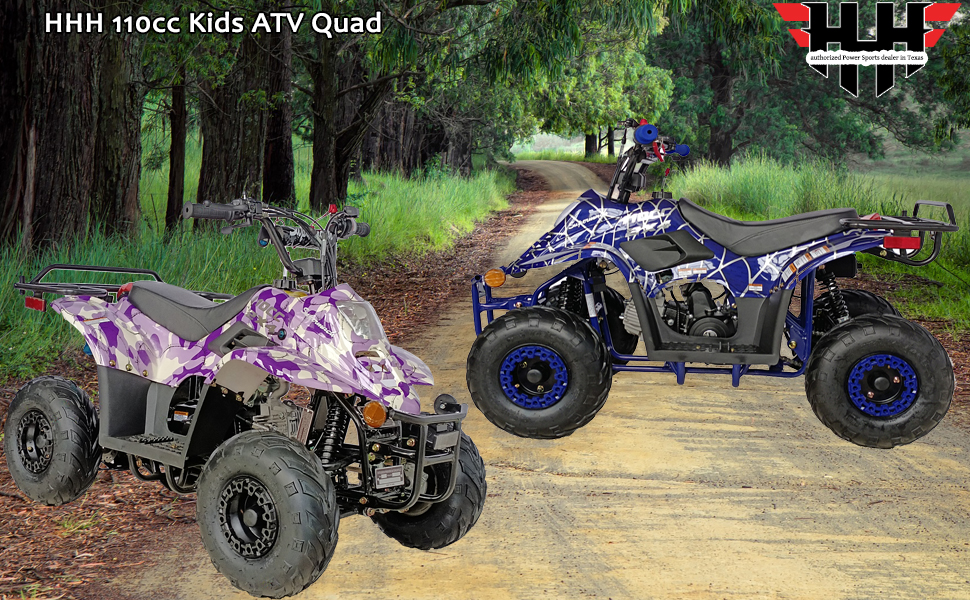 110cc ATV Boulder 110B1 Gas 110cc ATV Quads Youth ATV Quad ATVs Fully Automatic Children 4 Wheeler