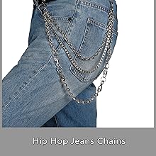 アクセサリー FUC CHAIN Amazon.com: JAZTAKU Punk Spike Pant Chain for Men Waist