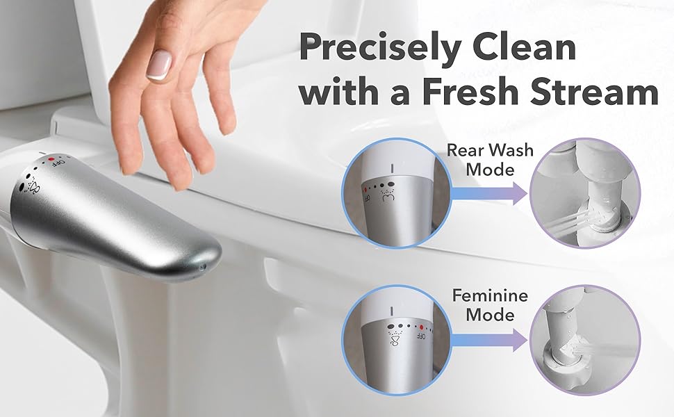 BLAUX Cleanse Bidet Attachment Non Electric Bidet Attachment for