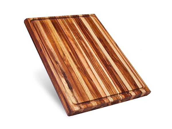 Extra large teak wood cutting board 23x17x15, meat carving board for brisket, turkey, ham, ribs