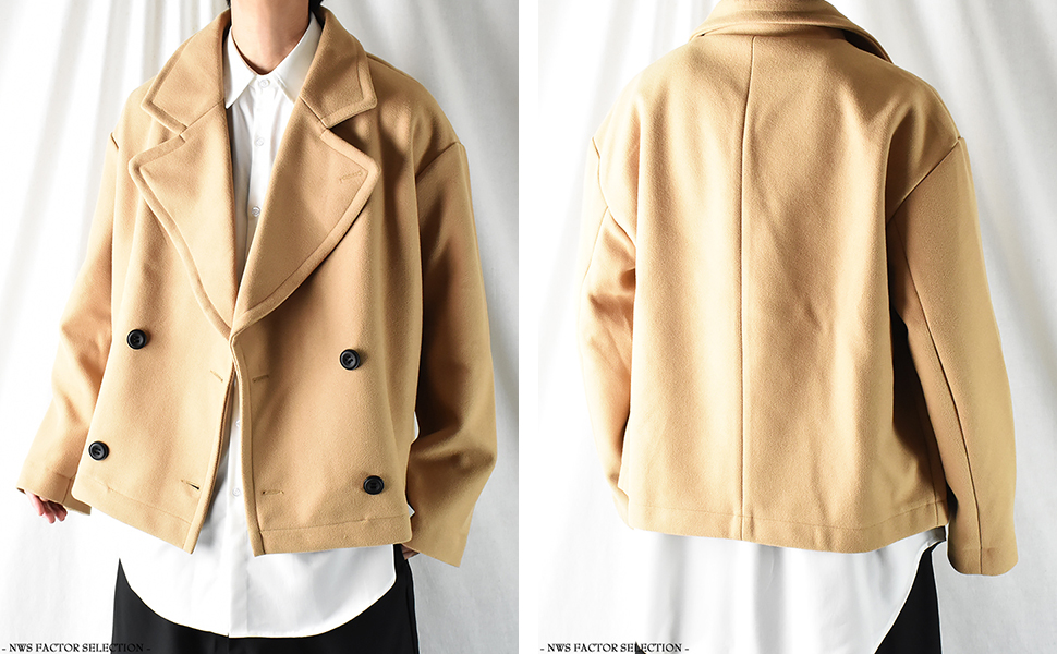 Amazon | Pコート メンズ ショート丈 Pコート メンズ 冬 コート