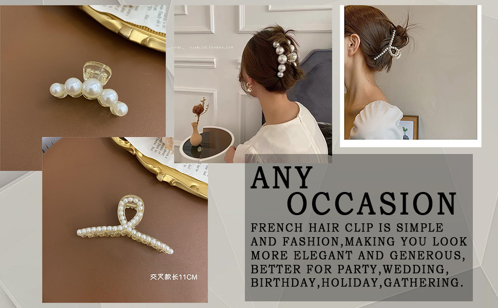 Hair Claw Clips Clutchers for Fashion Pin Girls Fine Accessories Women Styling Nonslip Headdress