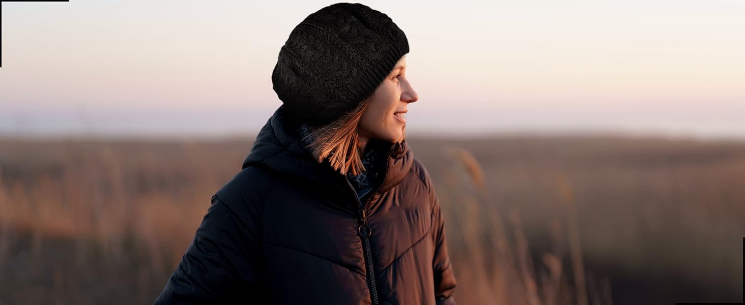 women looking into the fields horizon
