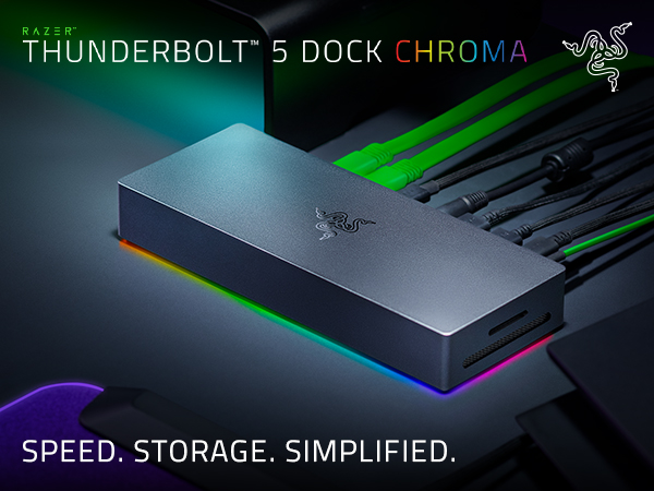 Amazon.com: Razer Thunderbolt 5 Dock Chroma: 11 Port Docking