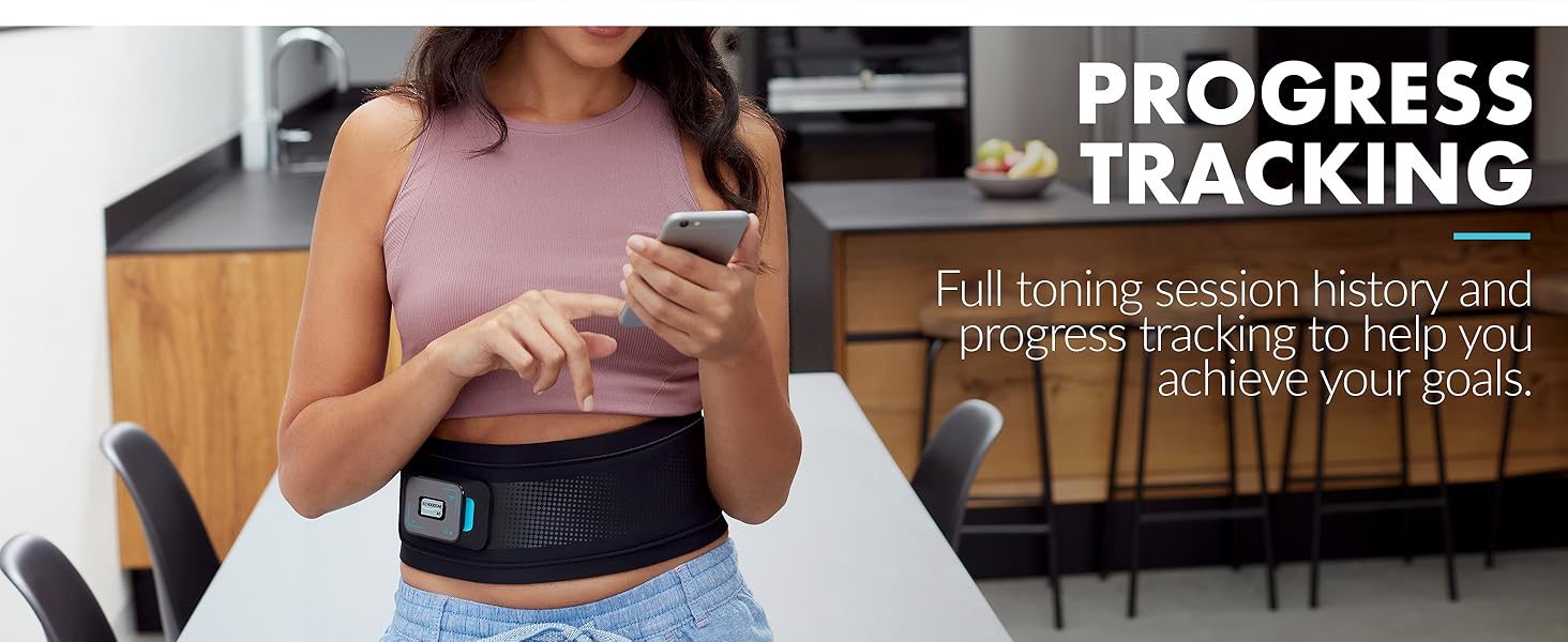 Slendertone Connect Abs Connected Abdominal Toning Belt 61107 cm Black
