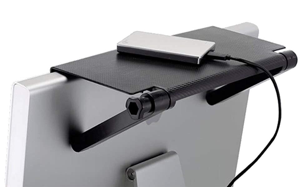 GION Foldable Screen Top Shelf, Storage Rack for Computer, Monitor, TV