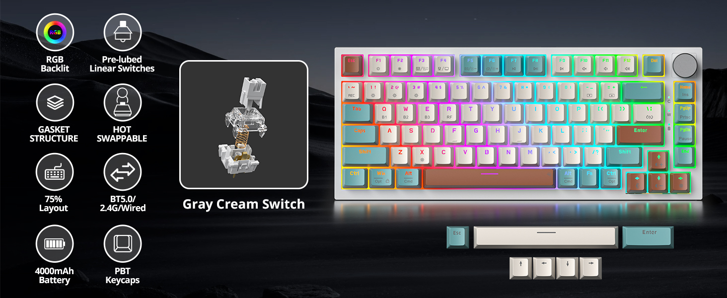 wireless mechanical keyboard
