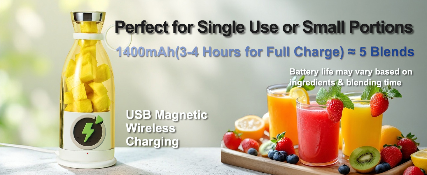 USB magnetic wireless charging blender