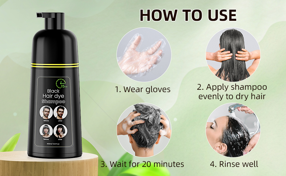 Black Hair Dye Shampoo