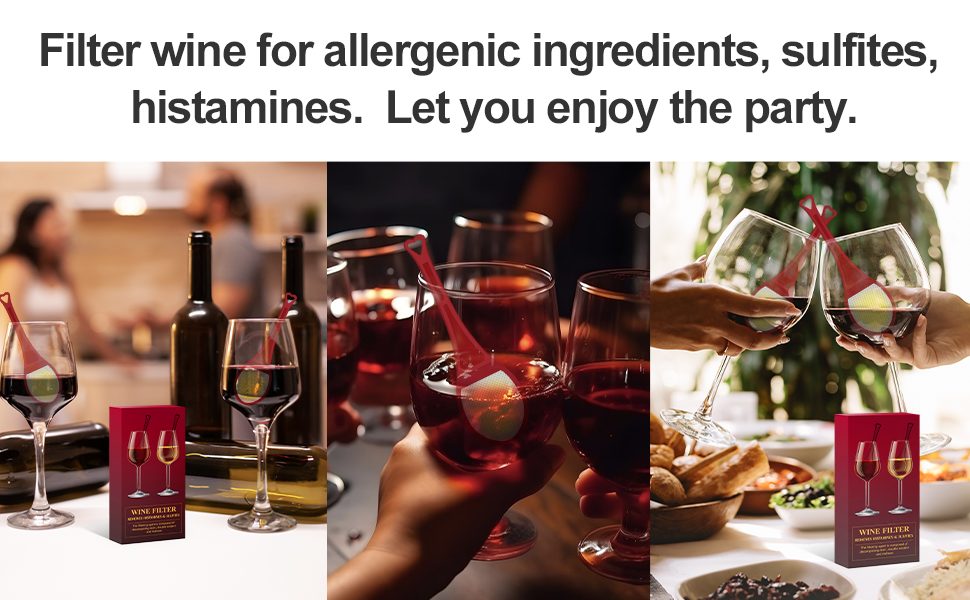 Wine Wand Wine Filters Histamine ＆ Sulfite Remover, the