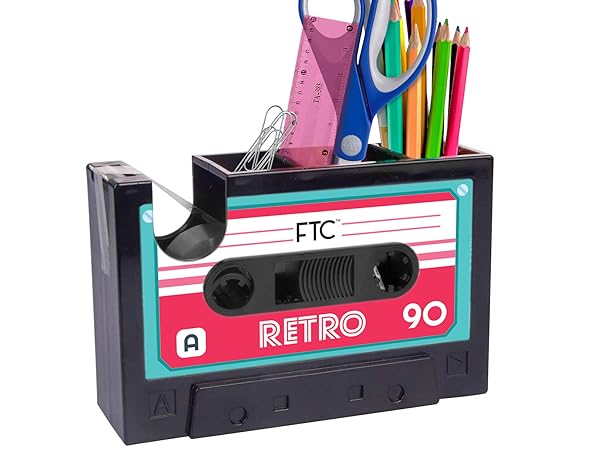 Amazon.com : FTC 80's Cassette Tape Dispenser & Pen Supply