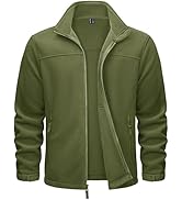 TACVASEN Men's Polar Fleece Jackets Lightweight Soft Winter Thermal Coats Outdoor Windproof Zip U...