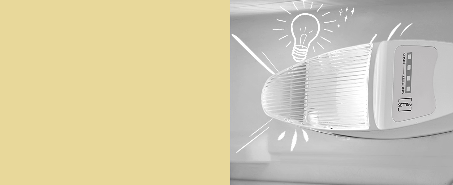 Combina frigorifica Comfee, 174L, Clasa E, Low Frost, LED Light, Argentiu, RCB169DS2 6 Iluminare interioara LED