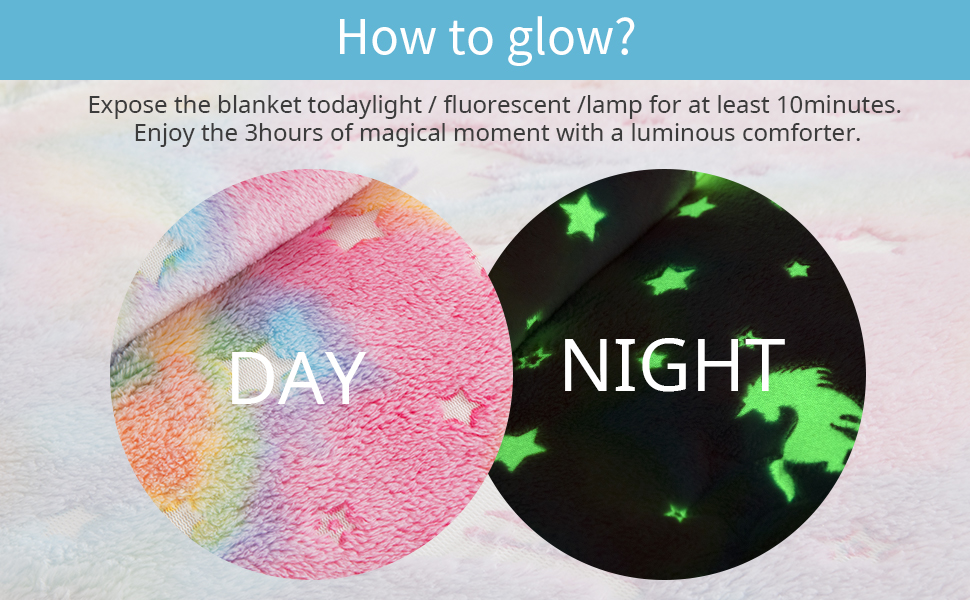 HOMBYS Glow in The Dark Comforter Set 7 Piece Full/Queen